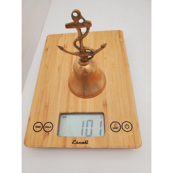 Vintage Brass Hand Bell - Handheld Solid Brass Bell with Charming Tone -… - Picture 6 of 7